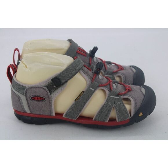 Keen Gray/red Sandals Size 4Y - Picture 6 of 11